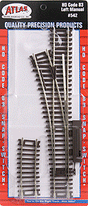 Code 83 Snap-Switch(R) Manual Turnout -- 18" Radius, Left Hand