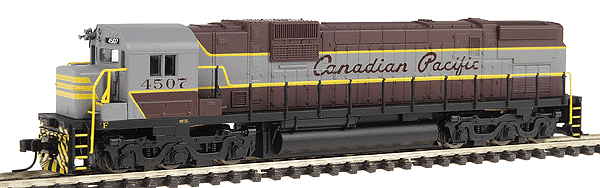 Alco C630 w/DCC - Master(R) -- Canadian Pacific #4507 (gray, maroon, yellow)