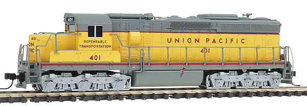 EMD SD24 - Standard DC - Master(R) -- Union Pacific #401 (yellow, gray)