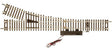 Code 83 Snap-Switch(R) Remote Turnout -- 22" Radius, Right Hand