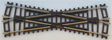 Code 83 Crossing - Nickel Silver with Brown Ties -- 19 Degrees