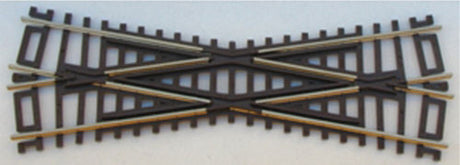 Code 83 Crossing - Nickel Silver with Brown Ties -- 19 Degrees