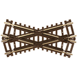 Code 83 Crossing - Nickel Silver with Brown Ties -- 30 Degrees