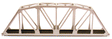 18" Through-Truss Bridge - Kit -- Code 83 Track (black)
