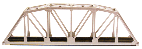 18" Through-Truss Bridge - Kit -- Code 83 Track (black)