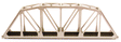 18" Through-Truss Bridge - Kit -- Code 83 Track (silver)
