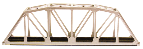 18" Through-Truss Bridge - Kit -- Code 83 Track (silver)