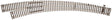 Code 83 Curved Turnout - Customline(R) Mark IV -- Left Hand - Inside Radius 22", Outside 30"