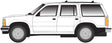 Master Line 1993 Ford Explorer w/Non-Operating Rotary Beacon pkg(2) Assembled -- Painted, Unlettered (white)