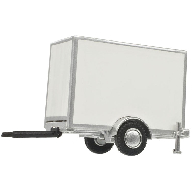 Standard Single-Axle Box Trailer - Assembled -- White