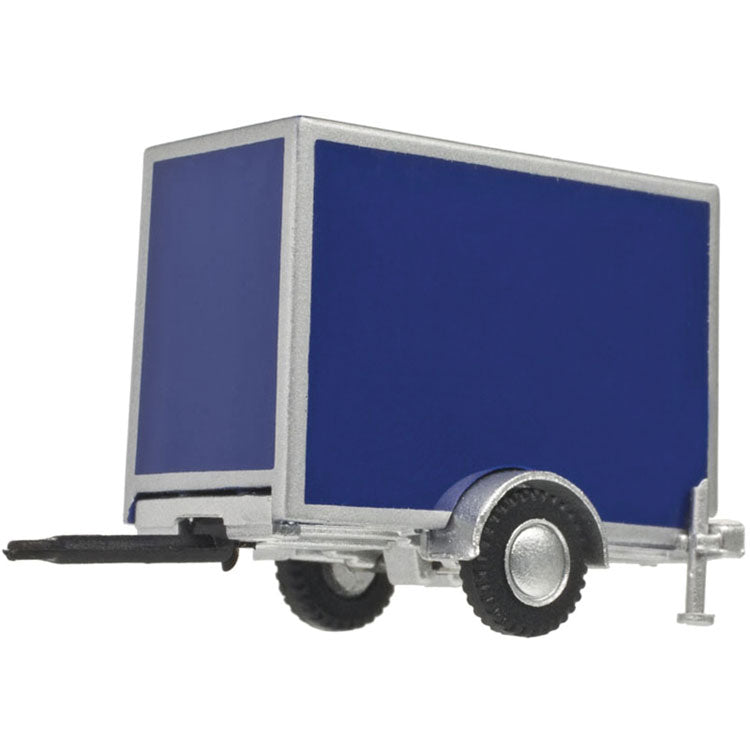 Standard Single-Axle Box Trailer - Assembled -- Blue