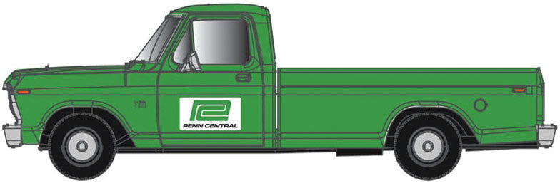 1973 Ford(R) F-100 Pickup Truck 2-Pack - Assembled -- Penn Central (Jade Green)