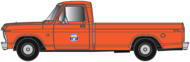 1973 Ford(R) F-100 Pickup Truck 2-Pack - Assembled -- Southern Pacific (orange)