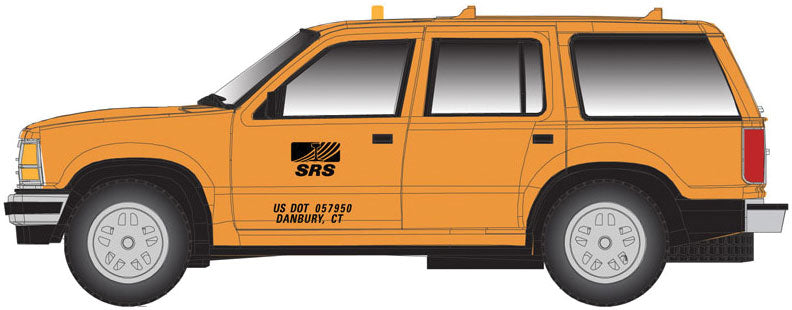 1993 Ford Explorer 2-Pack - Assembled -- Sperry Rail Service (yellow)