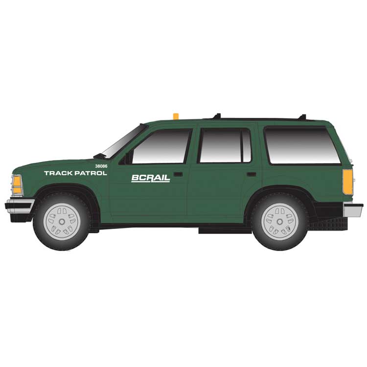 1993 Ford(R) Explorer 2-Pack - Assembled -- BC Rail (green, white)