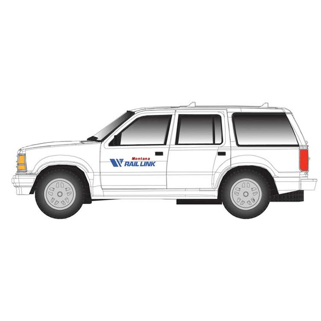 1993 Ford(R) Explorer 2-Pack - Assembled -- Montana Rail Link (white, blue, red)