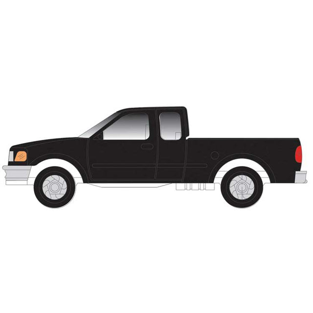 1997 Ford F-150 Pickup Truck 2-Pack - Standard Sides - Assembled -- Black
