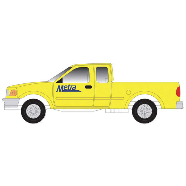 1997 Ford F-150 Pickup Truck 2-Pack - Standard Sides - Assembled -- Metra (MOW, yellow, blue)
