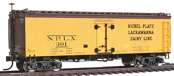 Atlas Master(R) GACC 36' Wood Reefer Assembled -- Nickel Plate Road DLW #301