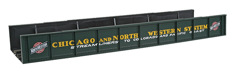 Decorated Plate Girder Bridge w/Code 100 Track -- Chicago & North Western