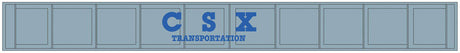 Decorated Plate Girder Bridge w/Code 100 Track -- Kit - CSX (gray, blue)