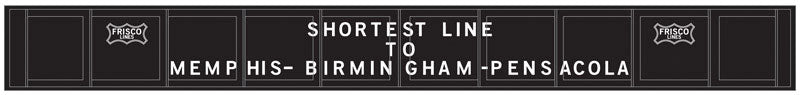 Decorated Plate Girder Bridge w/Code 100 Track -- Kit - St. Louis-San Francisco (Frisco, black, Shortest Line Slogan)