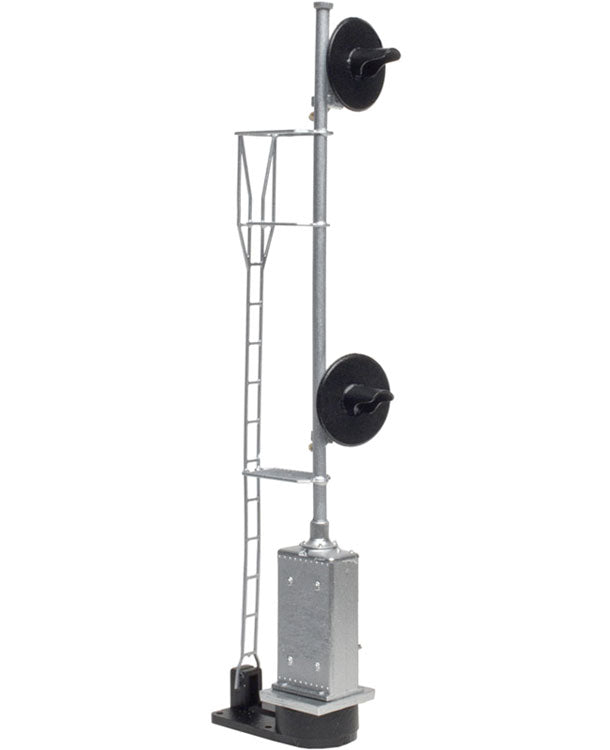 Searchlight Signal with US&S Cabinet (UP Style) - Atlas Signal System -- Double-Head
