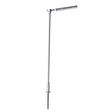 Single-Arm Parking Lot Light 3-Pack - Warm White LED -- Silver