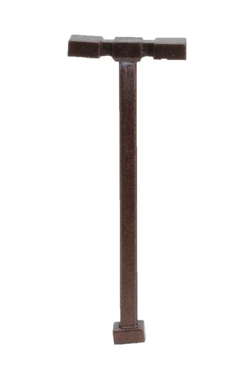 Double-Arm Square LED Light 3-Pack -- Bronze (warm white LED) 15 Scale Feet Tall