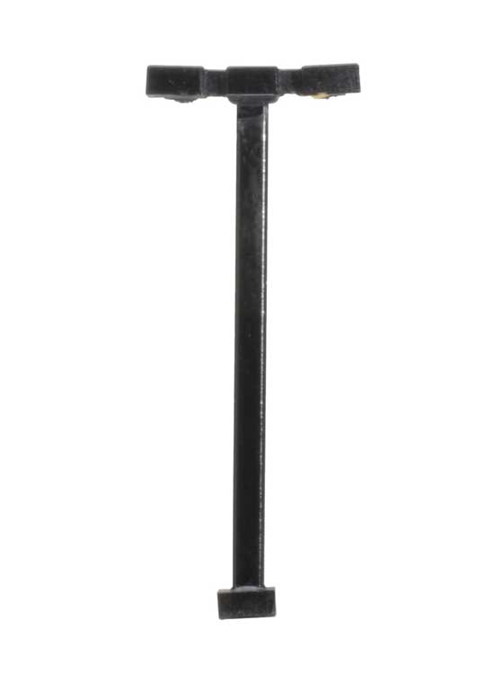 Double-Arm Square LED Light 3-Pack -- Black (warm white LED) 15 Scale Feet Tall
