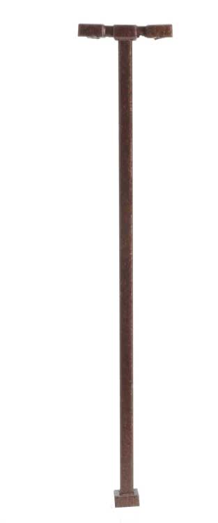Double-Arm Square LED Light 3-Pack -- Bronze (warm white LED) 30 Scale Feet Tall