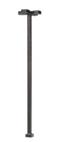 Four-Arm Square LED Light 3-Pack -- Black (cool white LED) 30 Scale Feet Tall