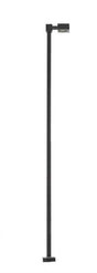 Single-Arm Square LED Light 3-Pack -- Black (cool white LED) 30 Scale Feet Tall