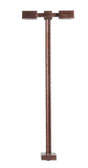 Double-Arm Square LED Light 3-Pack -- Bronze (cool white LED) 15 Scale Feet Tall