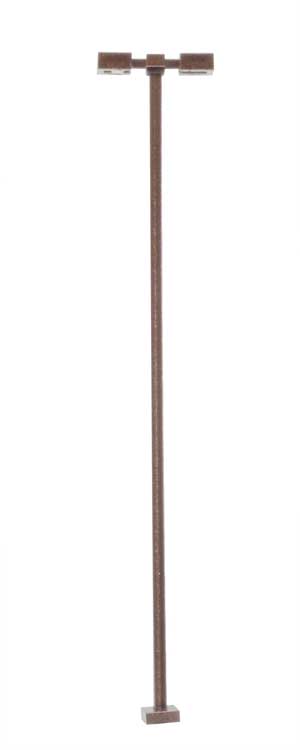 Double-Arm Square LED Light 3-Pack -- Bronze (cool white LED) 30 Scale Feet Tall