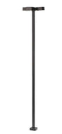 Four-Arm Square LED Light 3-Pack -- Black (warm white LED) 30 Scale Feet Tall