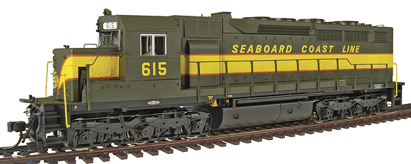 Gold Series Diesel EMD SDP35 w/Low-Nose - Powered w/Sound & DCC -- Seaboard Coast Line #606 (green, yellow, orange)