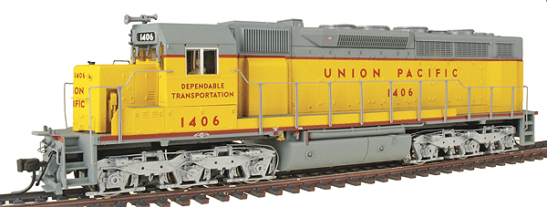 Gold Series Diesel EMD SDP35 w/Low-Nose - Powered w/Sound & DCC -- Union Pacific #1406 (As Delivered; yellow, gray, red)