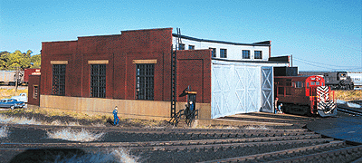 3-Stall Roundhouse (15-Degree Stalls Fit #150-305, Sold Separately) -- 14-3/8 x 15 x 4-5/8"  35.9 x 37.5 x 11.5cm