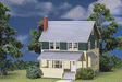 Kate's Colonial Home -- Kit - 4-1/4 x 5-5/8 x 5-1/8"  10.6 x 14 x 12.8cm
