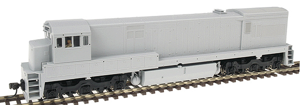 Diesel GE U30C Phase II Powered - No Decoder -- Undecorated w/Square Cab Headlight