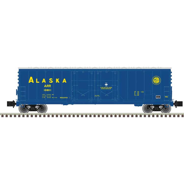 Evans 53' Double Plug-Door Boxcar - Master(R) -- Alaska #10801 (blue, yellow)