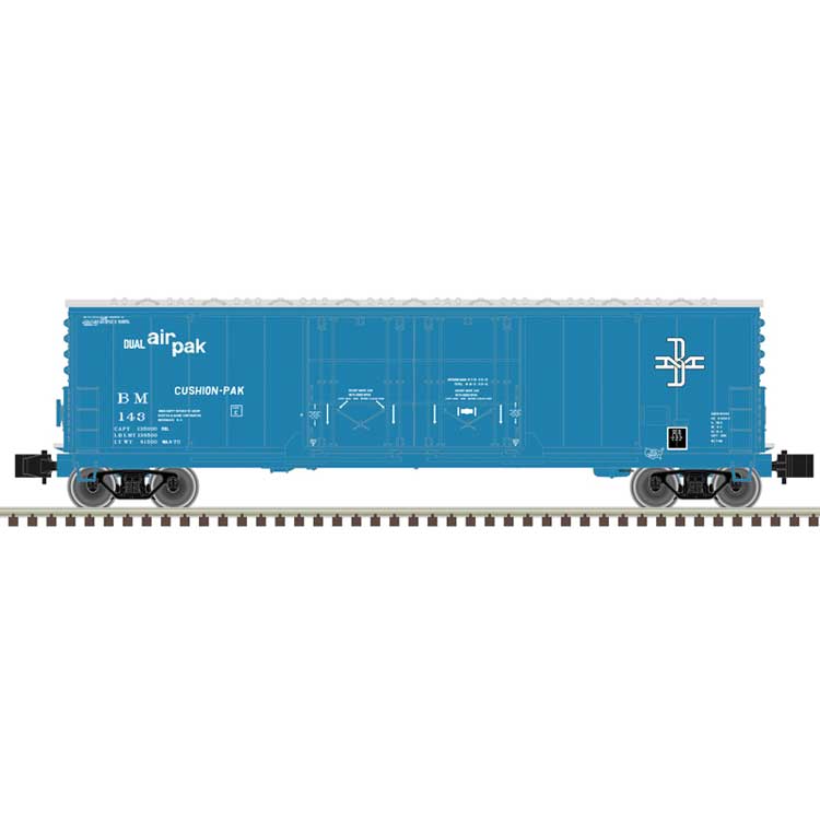 Evans 53' Double Plug-Door Boxcar - Master(R) -- Boston & Maine #134 (blue, McGinnis Logo)