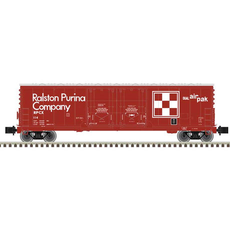 Evans 53' Double Plug-Door Boxcar - Master(R) -- Ralson Purina #114 (red, white)