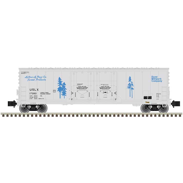 Evans 53' Double Plug-Door Boxcar - Master(R) -- Bend Millwork USLX #17050 (gray, blue)