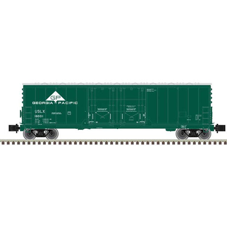 Evans 53' Double Plug-Door Boxcar - Master(R) -- Georgia Pacific USLX #16020 (green, white)