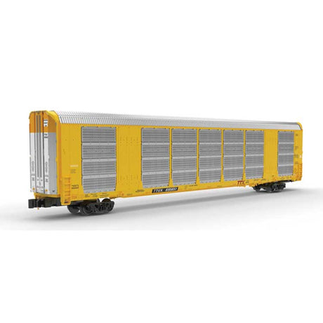 Gunderson Multi-Max Enclosed Auto Rack - Ready to Run - Master(R) -- Trailer-Train #695651 (Rack #G100035; yellow, red Logo)