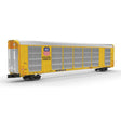 Gunderson Multi-Max Enclosed Auto Rack - Ready to Run - Master(R) -- Union Pacific TTGX #697387 (silver, yellow, black; Building America Logo)
