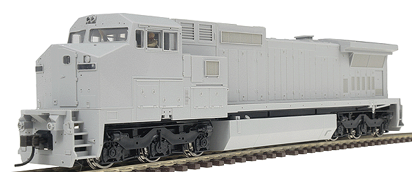 Master(TM) Series Silver Diesel GE Dash 8-40CW - Standard DC -- Undecorated; Conrail Style