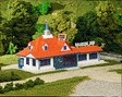 Roadside Restaurant Plastic Kit -- 5-5/8 x 8-3/4"  14.3 x 21.9cm